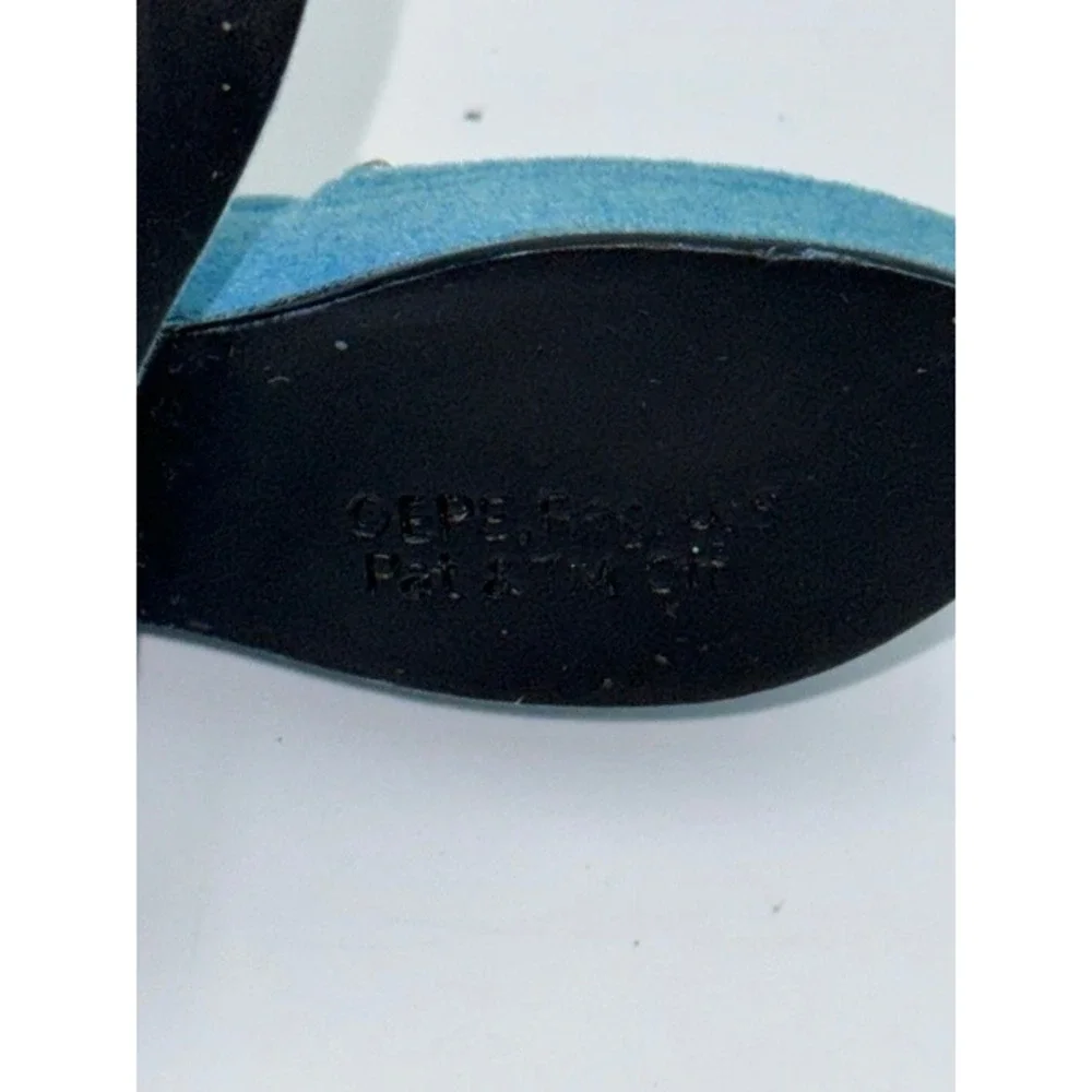 Elvis Presley Blue Suede Shoes Christmas Ornament Rhinestone Blue Loafers